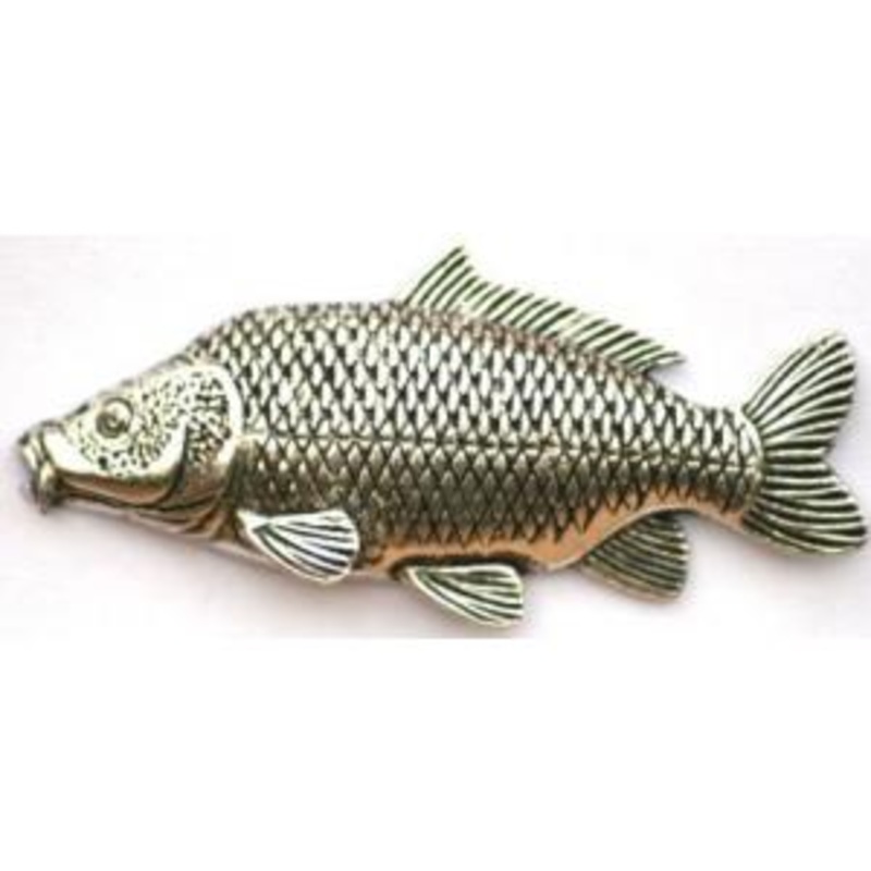 Pewter common carp Badge