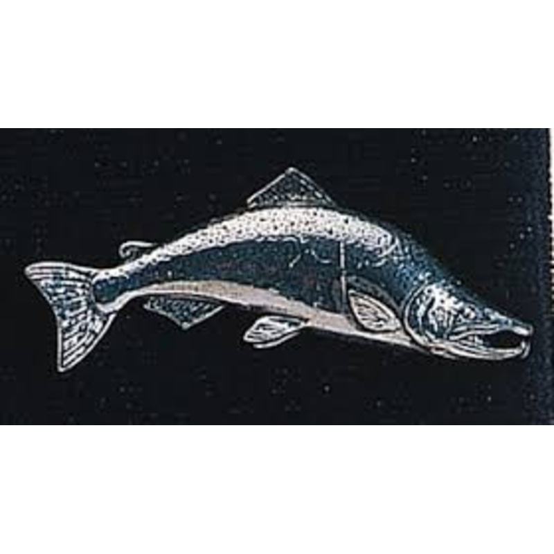 Pewter Large salmon Badge f19