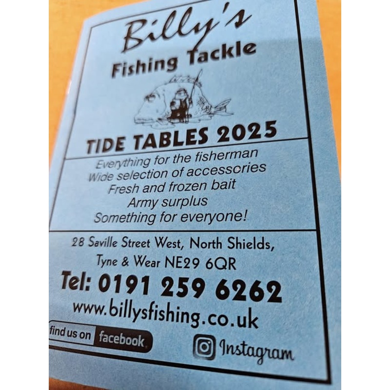 2025 Tide Book For Entrance to River Tyne And Northeast Coast