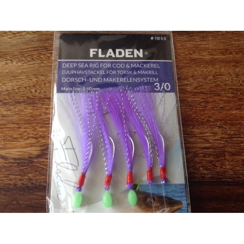 Fladen Fishing Deep Sea Rig For Cod and Mackerel 110-3-0