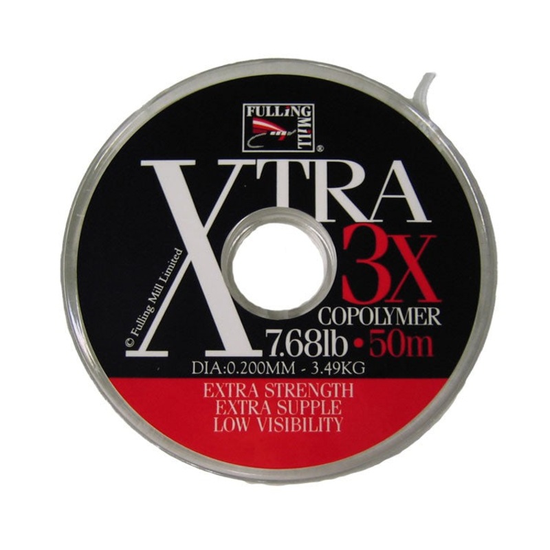 Fulling Mill XTRA Copolymer 50m Spool Fly Leader
