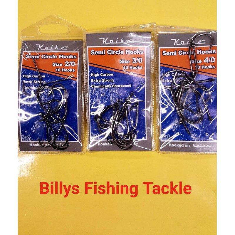 KOIKE SEMI CIRCLE HOOKS   4/0   Quantity 10 Per Pack