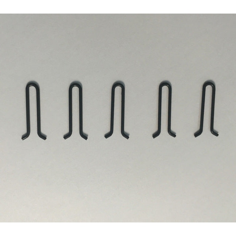 Matt Black Lead Mould Loops –  Lead Weight Mould Eye Loops Clips x 50