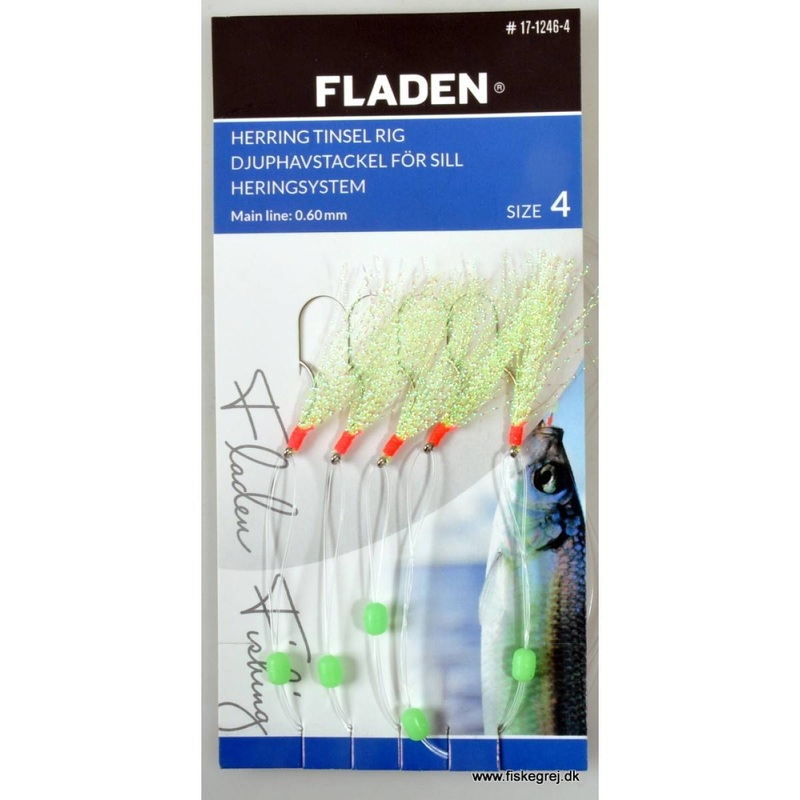 Fladen Lumi Green Tinsel Mackerel Rig  #17-1246-1-0