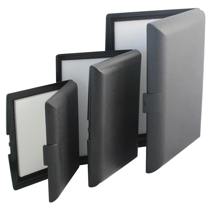Black ABS Black plastic Fly Box