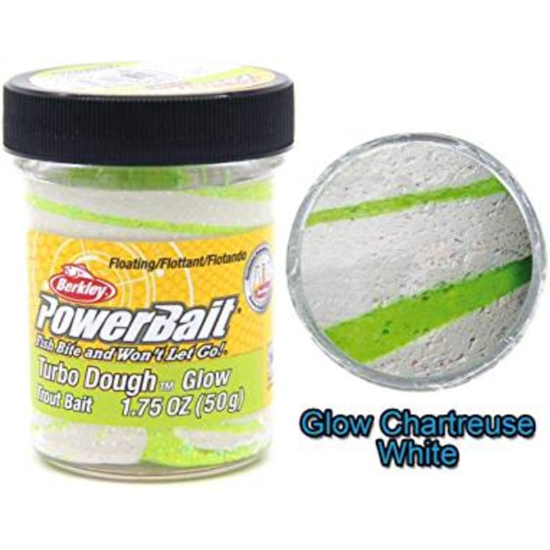 NEW Turbo Powerbait Dough – 42% Stronger; GLOW IN THE DARK