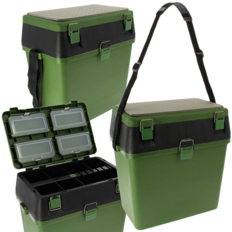 Fishing Fishing Seat & Tackle Box  with Shoulder Strap