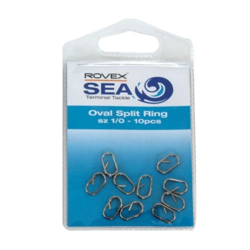 Rovex Oval Split Rings….size 1/0…10 per pack