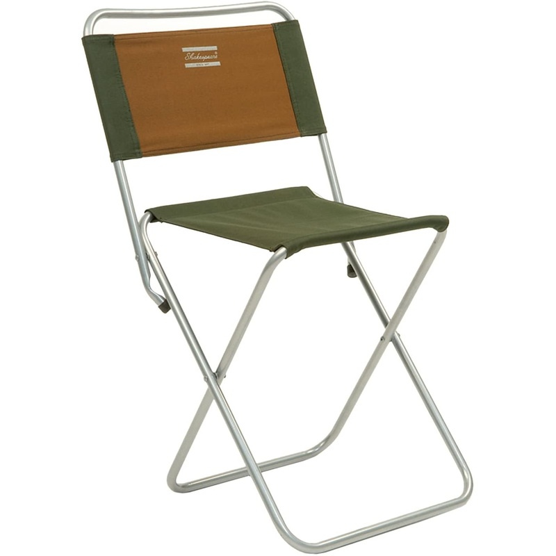 Shakespeare Folding Backrest Stool – Brown/Green