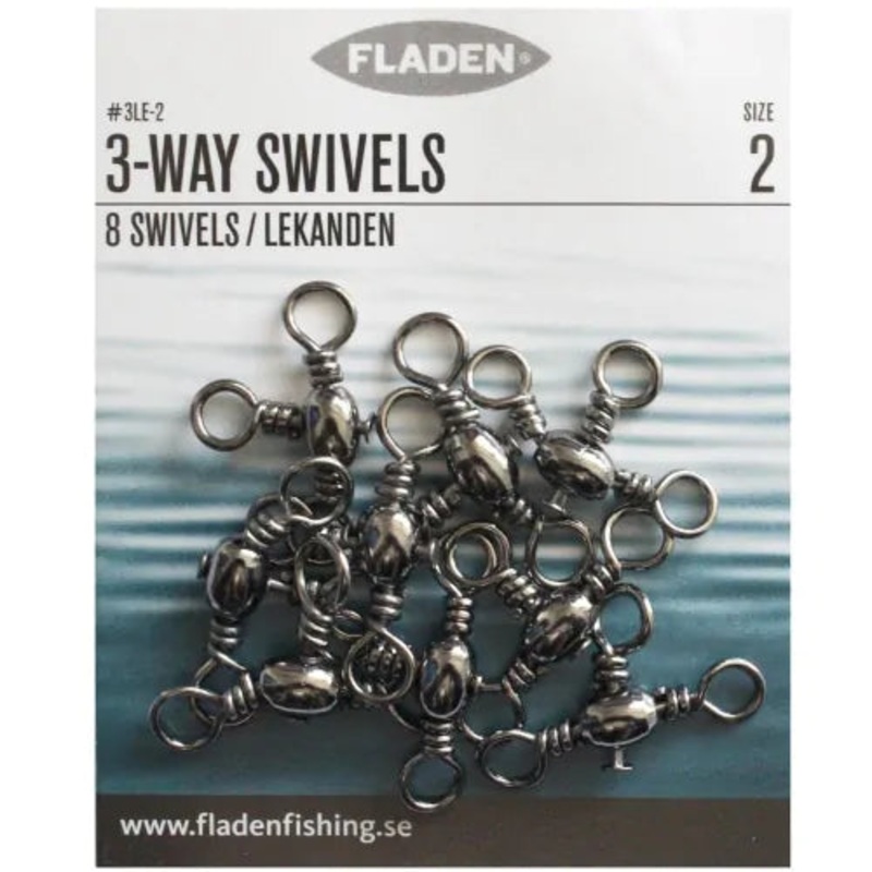 Fladen Fishing 3 Way Swivels