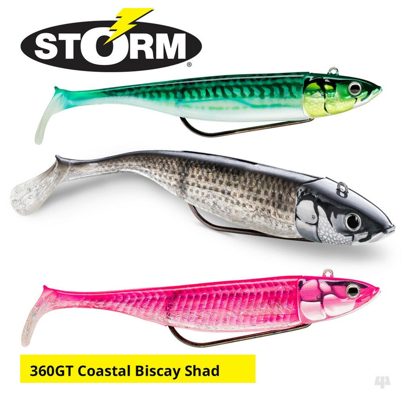 Storm 360GT Coastal Biscay Shad Weedless Lures Pink Sandeel