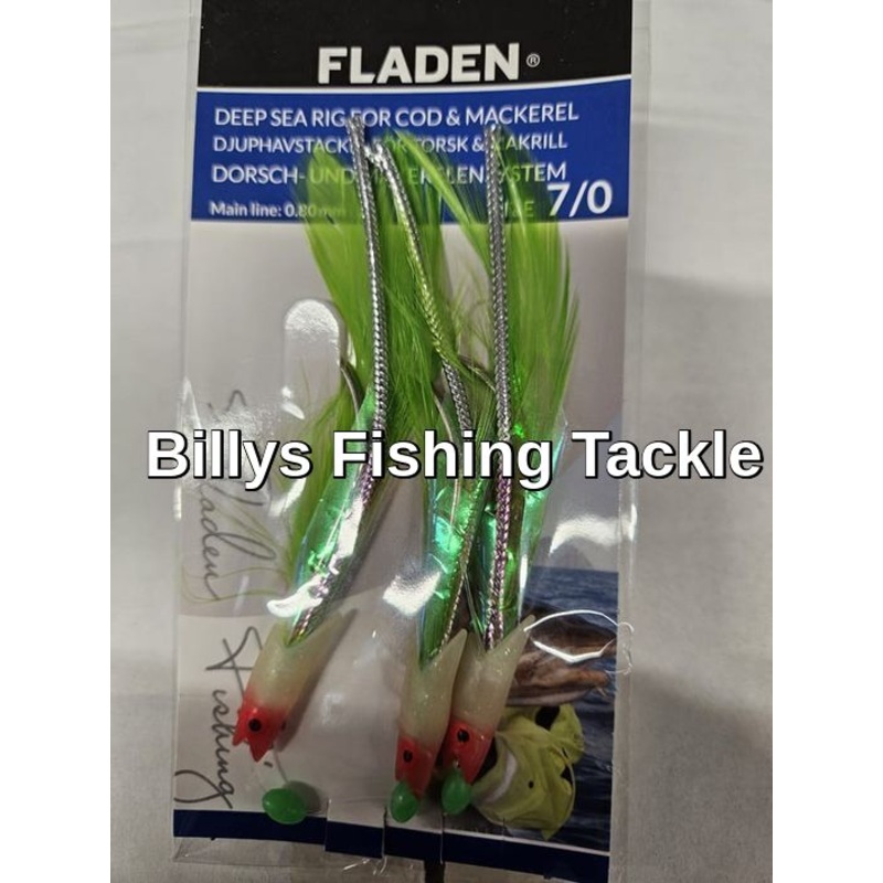 Fladen Hokkai Rigs 3 Hook 7/0 Sea Fishing Lures Cod Pollock Lures
