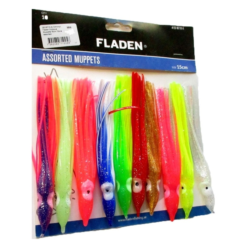 Fladen Muppets Assorted Colour 10pk: Size: 15cm