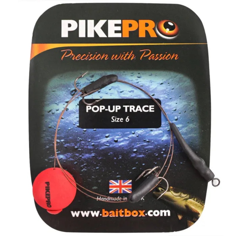 Pikepro Pro Trace  size 6 semi-barbless 40lb