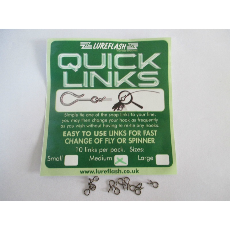 Quick Change  Fly Lure Snap Links Clips   Large