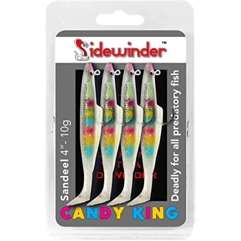 Sidewinder Candy King Sandeel Lures 4in
