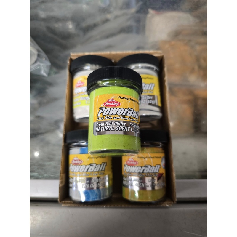 5 Jars Berkley Powerbait Dough  20