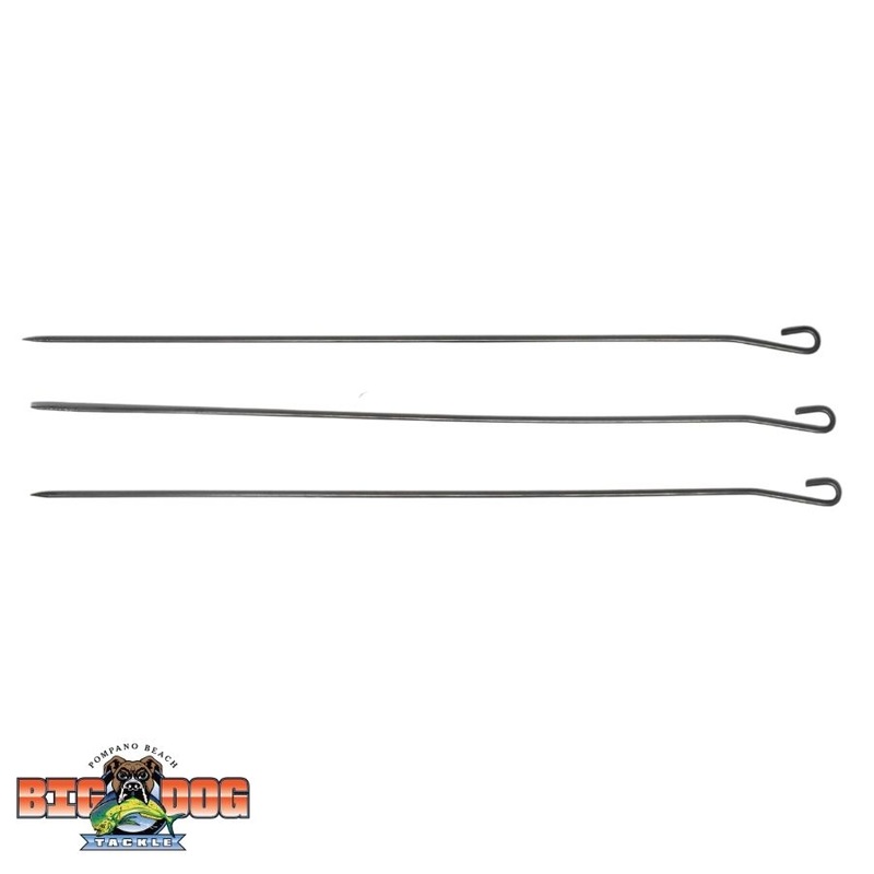 BILLFISHER STAINLESS STEEL RIGGING 9” NEEDLE OPEN-EYE 12PK