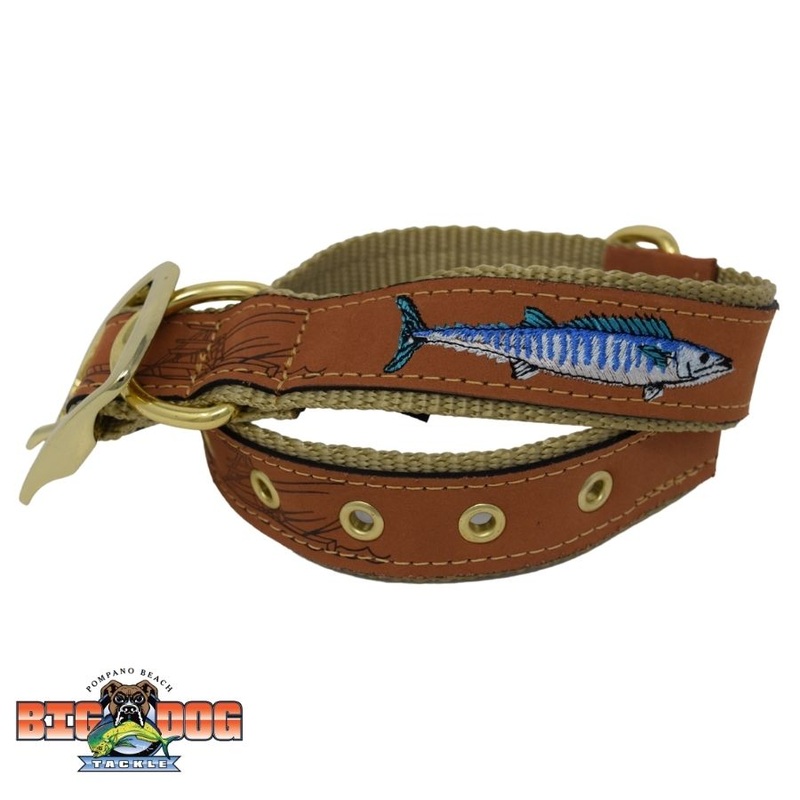 DOG COLLAR LEATHER WAHOO
