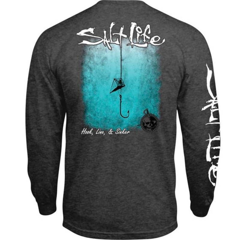 SALT LIFE HOOK LINE AND SINKER FADE TEE
