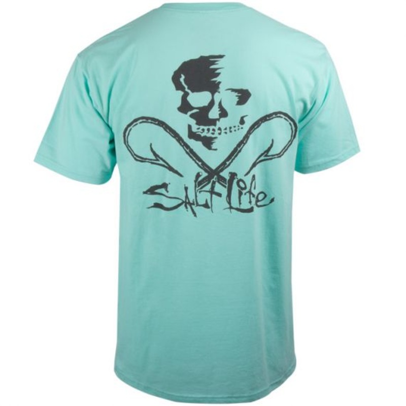 SALT LIFE SKULL & HOOKS TEE
