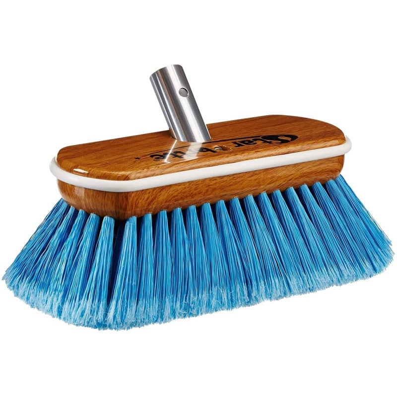 STAR BRITE PREMIUM SYNTHETIC WOOD MEDIUM BLUE 8″ BRUSH W/ EXTENDING HANDLE
