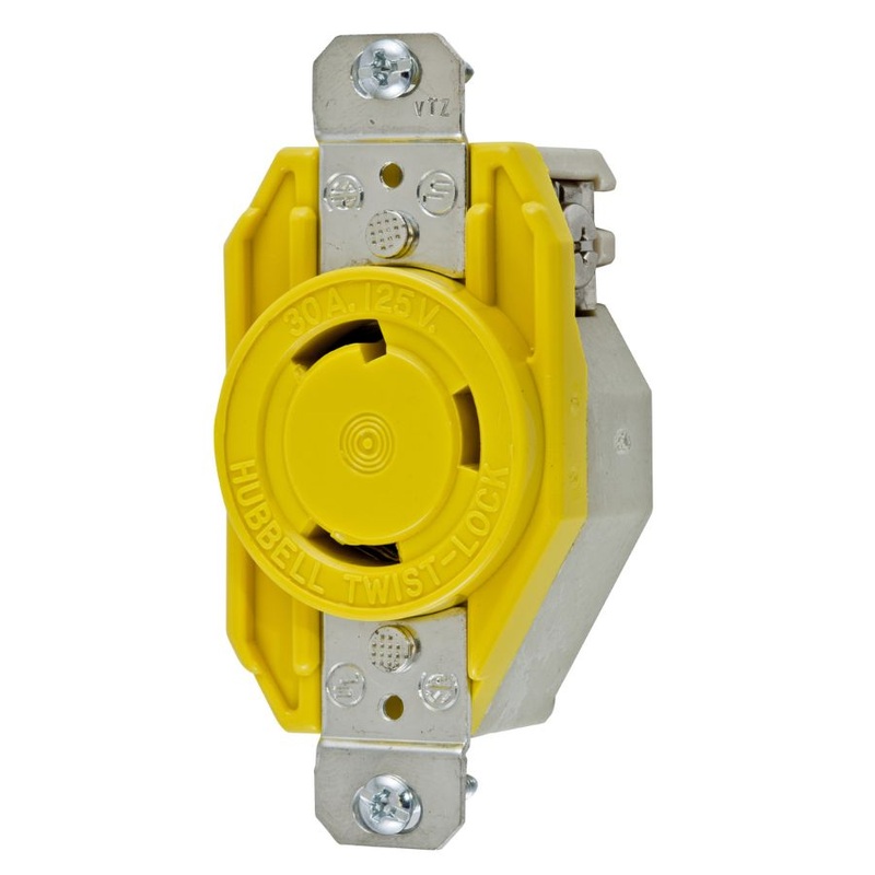 HUBBELL SINGLE RECEPTACLE HBL26CM10