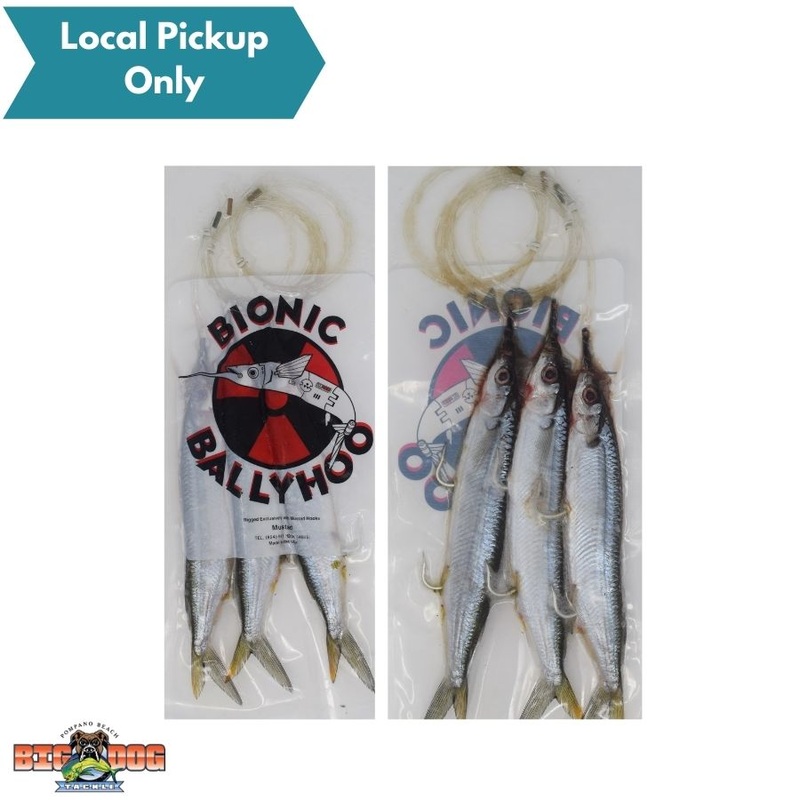 BIONIC BAIT BALLYHOO MONO DBL HOOK RIGGED 3PK