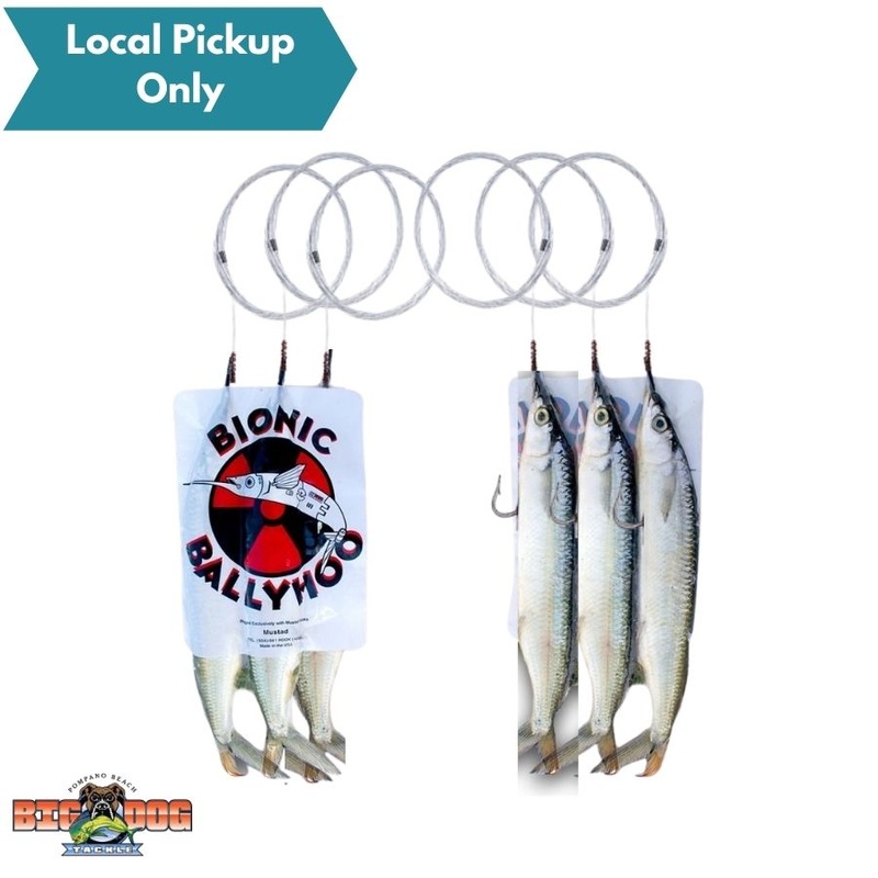 BIONIC BAIT BALLYHOO MONO SINGLE HOOK RIGGED 3PK