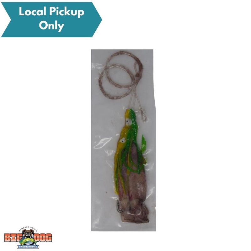 BIONIC BAIT RIGGED SQUID W/ SKIRT TROLLING 2pk