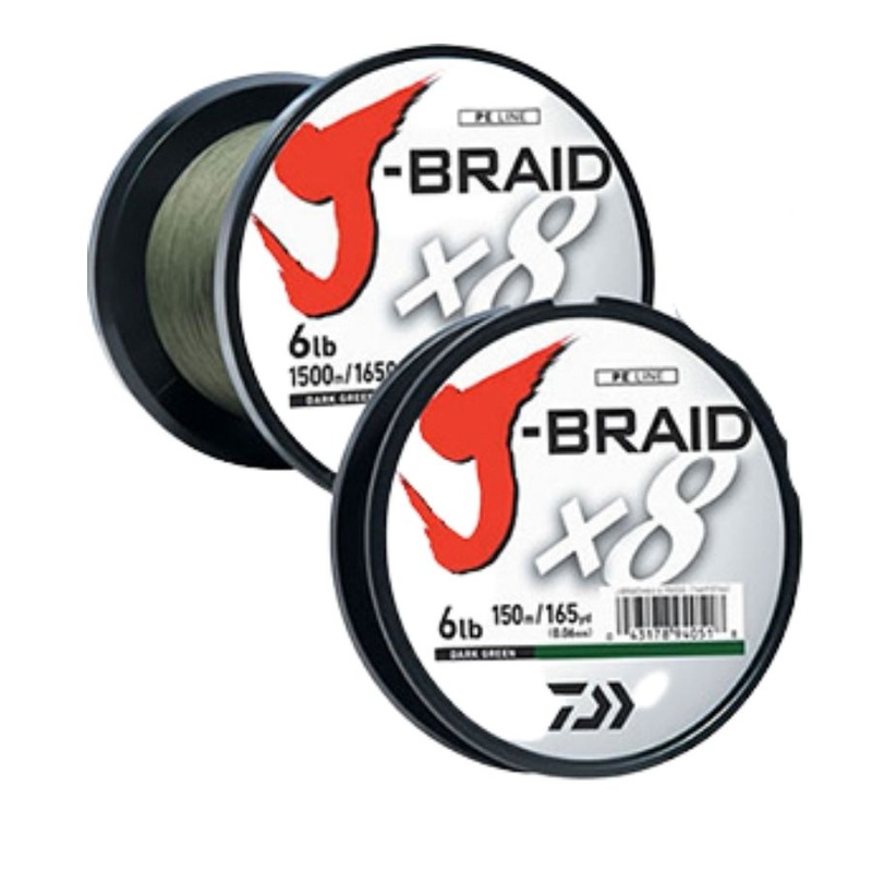 DAIWA J-BRAID x8 BULK SPOOL 3000YDS