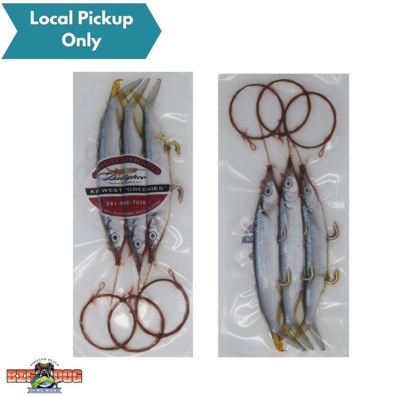 GOLD COAST BALLYHOO WIRE DBL HOOK RIGGED 3pk