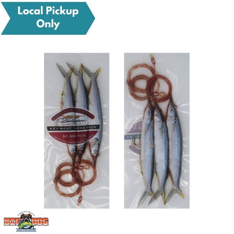 GOLD COAST BALYHOO MONO SINGLE HOOK RIGGED 3pk