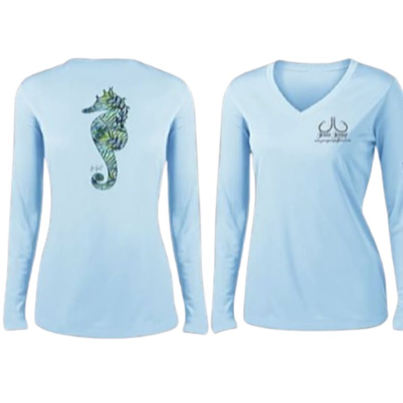 JESSIE JESSUP PERFORMANCE L/S SEAWEED SEAHORSE