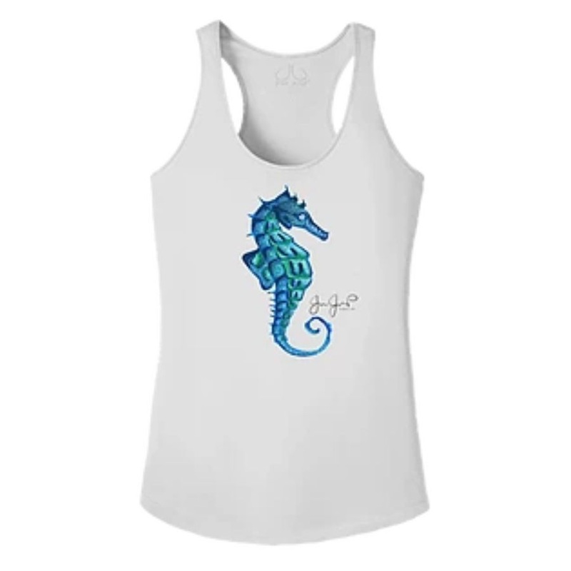 JESSIE JESSUP PERFORMANCE TANK SEAHORSE