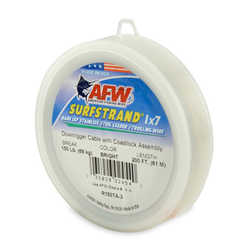 AFW SURFSTRAND DOWNRIGGER WIRE 200′ 150LB