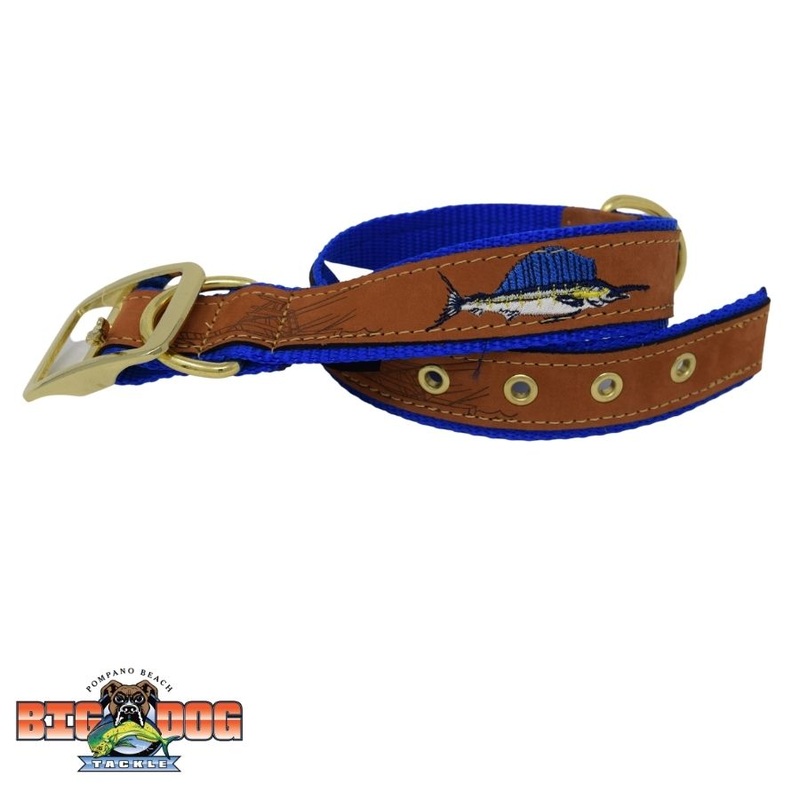DOG COLLAR LEATHER SAILFISH