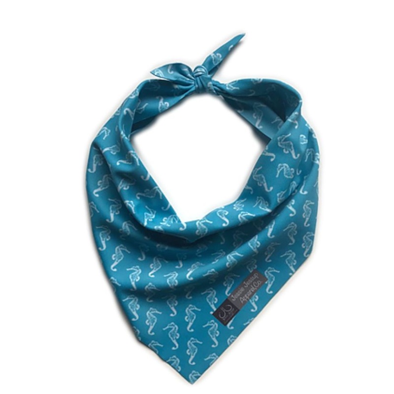 JESSIE JESSUP DOG BANDANA SEAHORSE