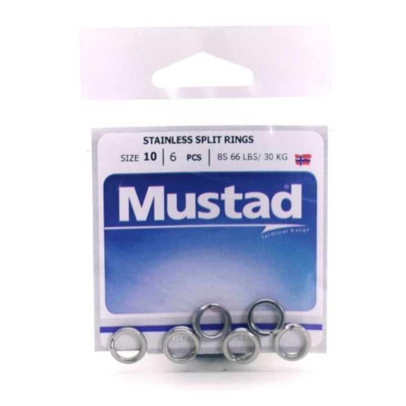MUSTAD STAINLESS SPLIT RINGS