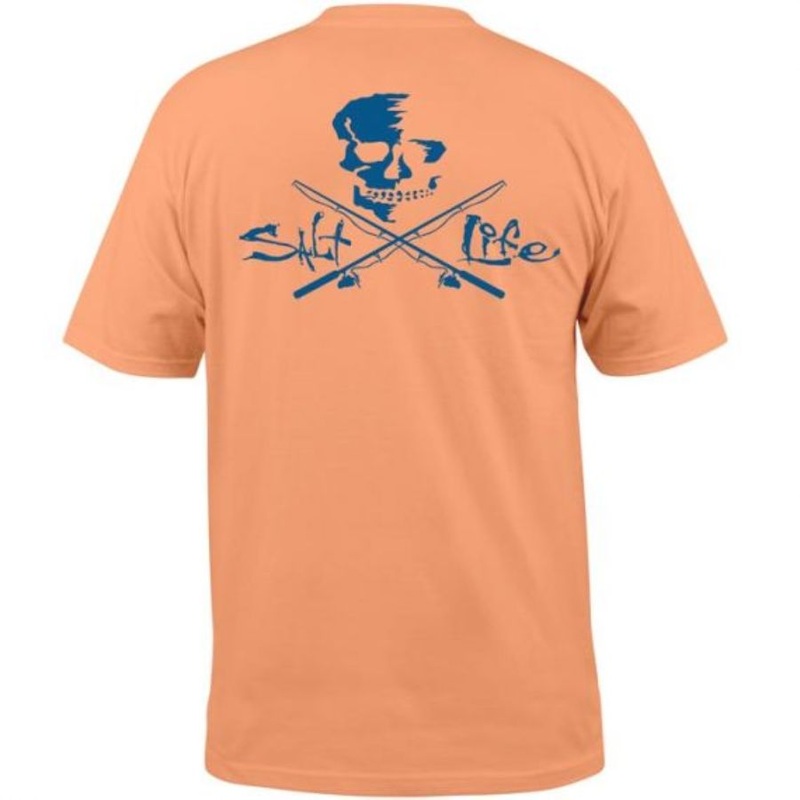 SALT LIFE SKULL AND POLES TEE