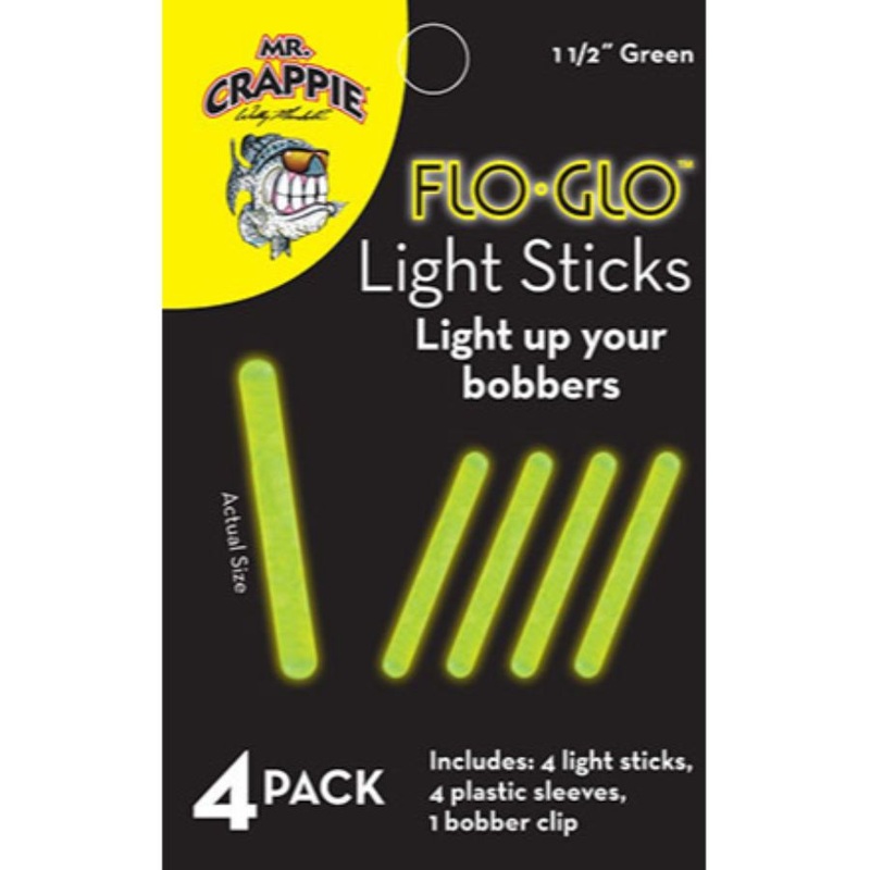MR. CRAPPIE LIGHT STICK 1.5 GREEN 4PK