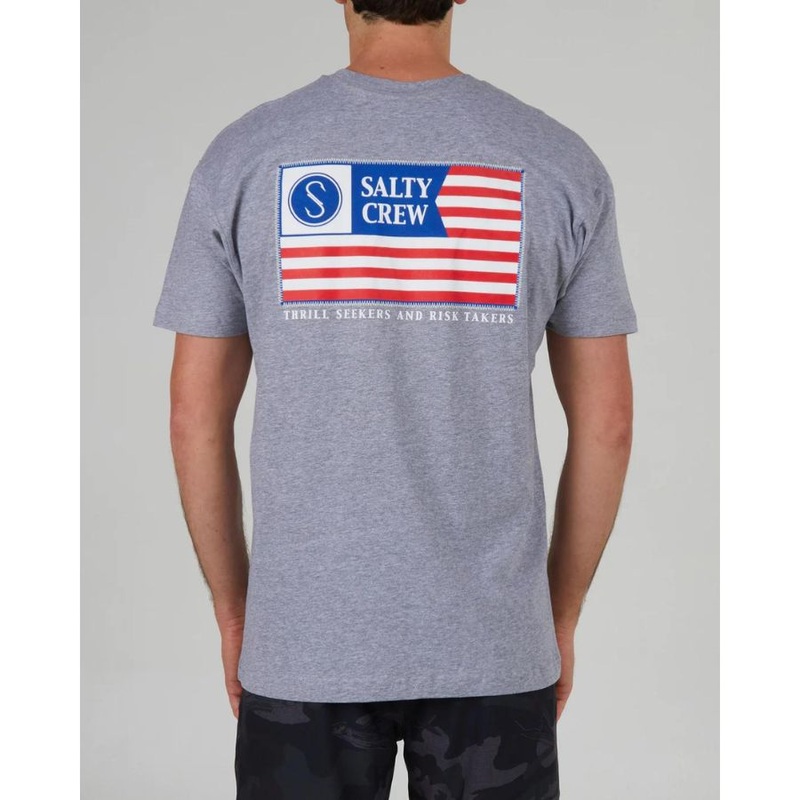 SALTY CREW FREEDOM FLAG  S/S TEE