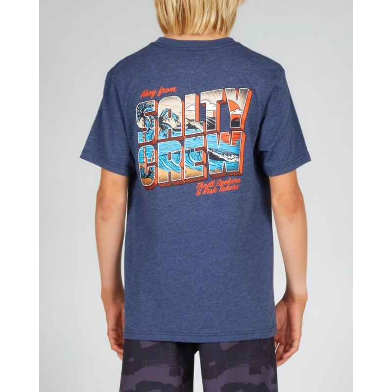 SALTY CREW GREETINGS BOYS S/S TEE
