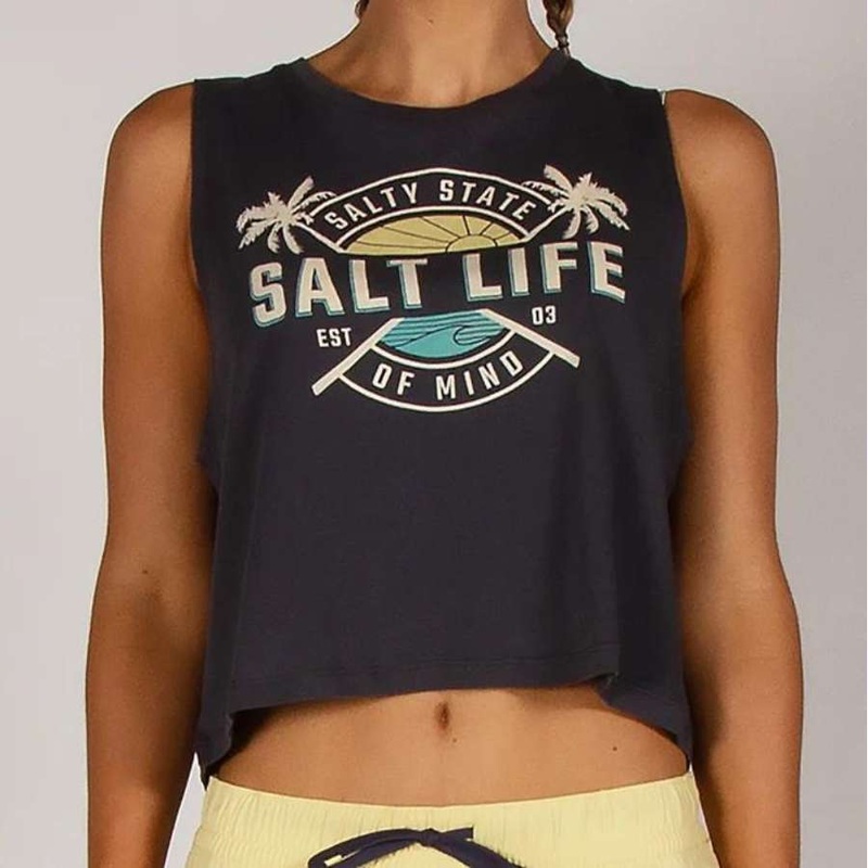 SALTY LIFE FIRST LIGHT MUSCLE TANK
