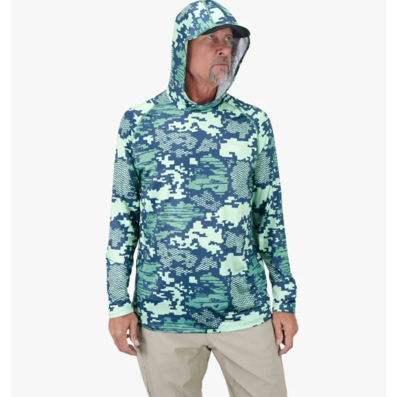 AFTCO TACTICAL FADE HOODED L/S PERFORMANCE
