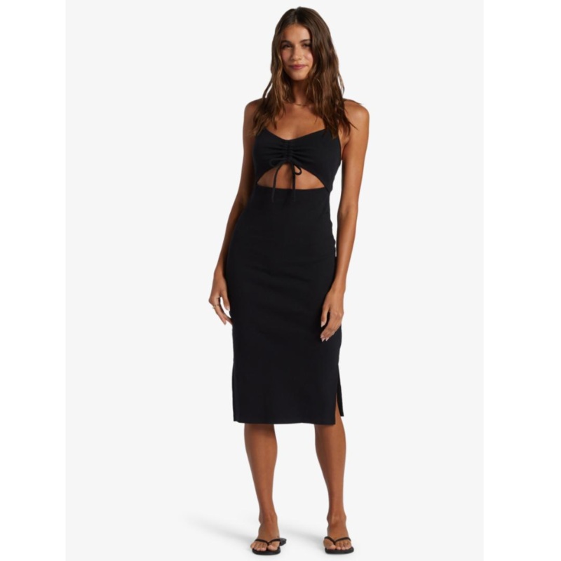 ROXY WAVEY BABY RIB KNIT DRESS