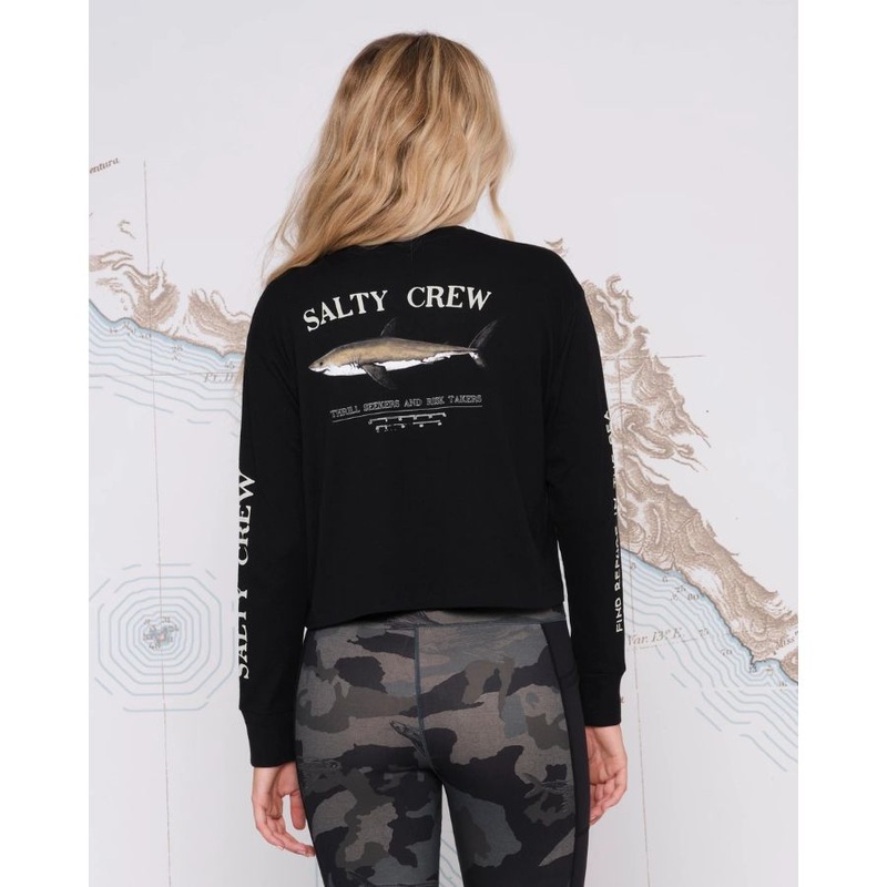 SALTY CREW BRUCE L/S CROP TOP