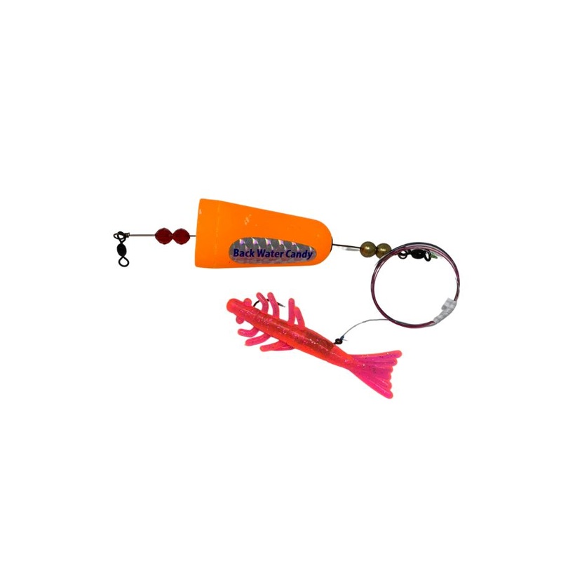 BLUE WATER CANDY POPPIN CORK RIGGED W/ 4″ SHRIMP CAROLINA BUG
