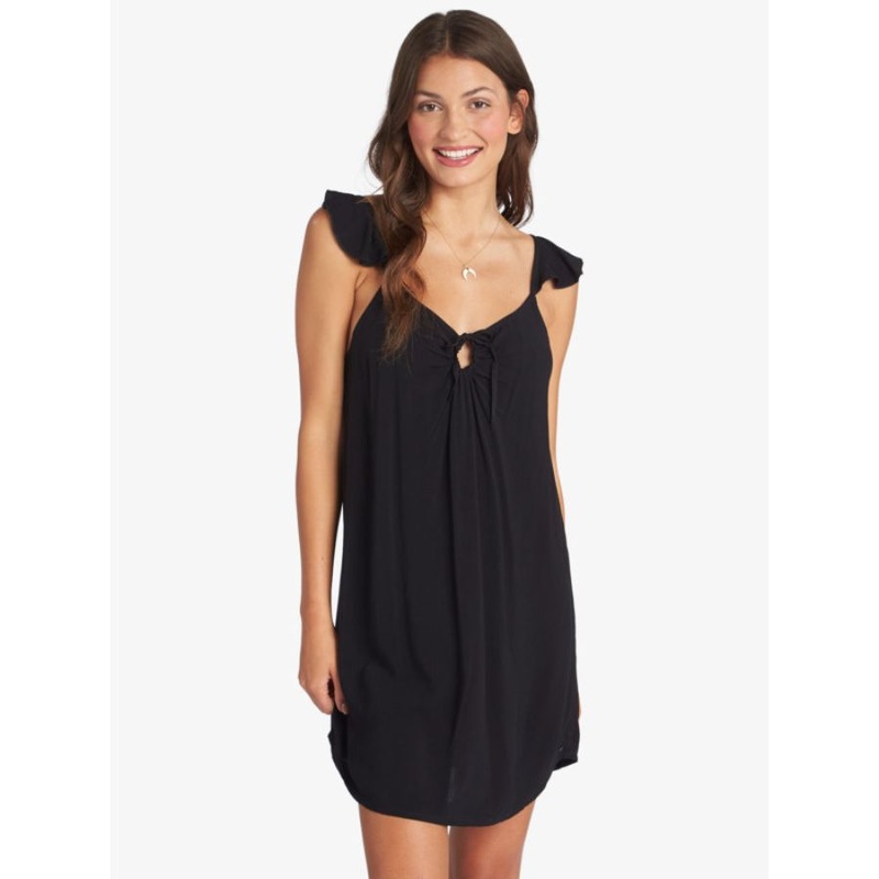 ROXY FUTURE THOUGHTS WOVEN STRAPPY MINI DRESS