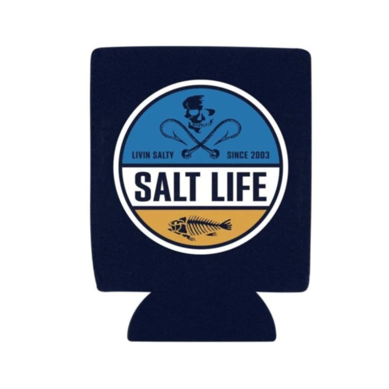SALT LIFE HIGH SEAS CAN KOOZIE NAVY